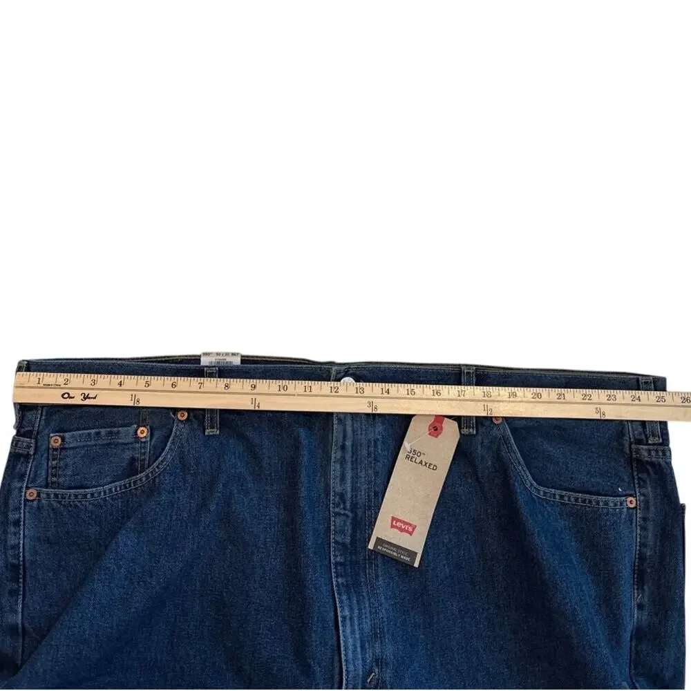 Levis 550 Jeans Mens Size 50x30 Blue Relaxed Fit Tapered Leg 100% Cotton Casual